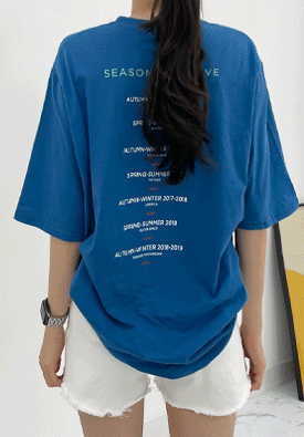 시즌19 오버핏 반팔 티셔츠 (2color)니까